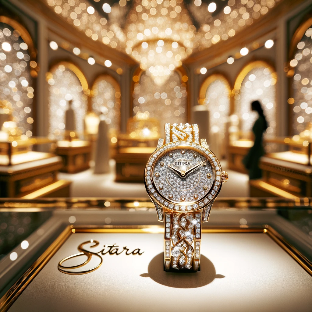 Montre en or de luxe