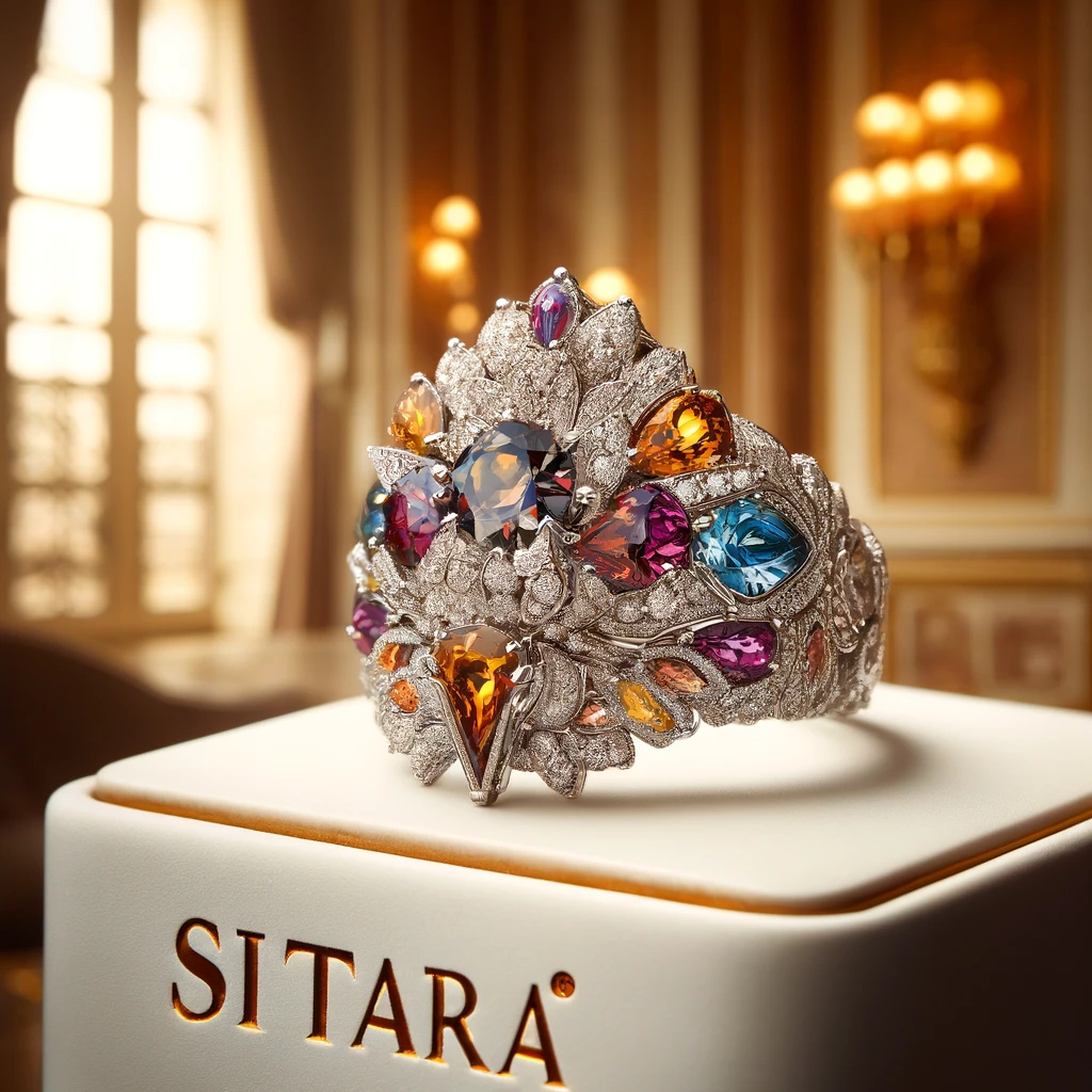 Bague Élégante avec Diamants Colorés