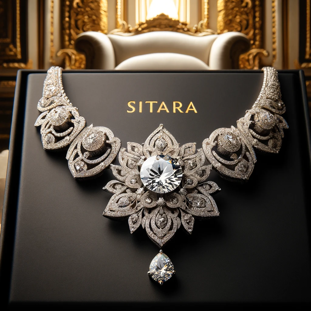 Collier de Luxe avec Diamant Central